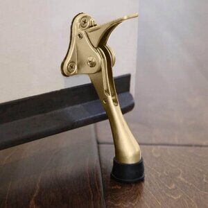 Step-on Door Stop - Gold Brass - 1pc